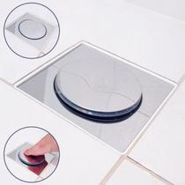 Ralo inteligente click inox para piso banheiro 15x15 pop up Ralo inteligente click inox para piso banheiro 15x15 pop up