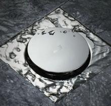 Ralo Inteligente P/ Piso Em Inox - Modelo Click 15x15cm Ralo Inteligente P/ Piso Em Inox - Modelo Click 15x15cm