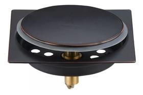 Ralo Inteligente P/ Piso Em Inox Preto Fosco 15x15cm. Ralo Inteligente P/ Piso Em Inox Preto Fosco 15x15cm.