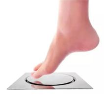 Ralo Inteligente Pop Up Clic 15x15 Aço Inoxidável - DECKCASA Ralo Inteligente Pop Up Clic 15x15 Aço Inoxidável - DECKCASA