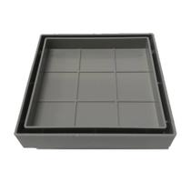 Ralo invisível 10 X 10 cm cinza vertex