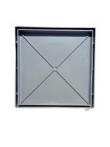 Ralo Invisível 10x10cm Banheiro Cola Porcelanato Sifonado Cinza Ralo Invisível 10x10cm Banheiro Cola Porcelanato Sifonado Cinza