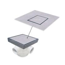 Ralo Invisível 15x15 Banheiro Cola Piso/Porcelanato com Tela Anti Insetos e Caixa Sifonada 100mm - Ficone Ralo Invisível 15x15 Banheiro Cola Piso/Porcelanato com Tela Anti Insetos e Caixa Sifonada 100mm - Ficone