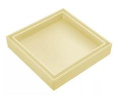 Ralo Invisível 15x15 Oculto Bege com Tela de Retenção Ralo Invisível 15x15 Oculto Bege com Tela de Retenção