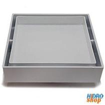 Ralo Invisível Cinza 10 x 10cm - 165594 - Hidroshop