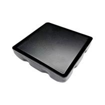 Ralo Invisível Inox Tampa Oculta 10x10 Preto
