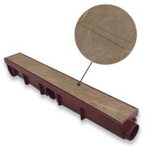 Ralo Invisível Linear 6x50 Gourmet Coletor Modular MARROM - Ficone Reis