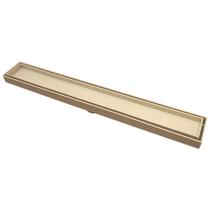 Ralo Invisivel Linear Oculto Banho Cozinha 5x50cm Bege