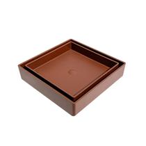 Ralo Invisível Oculto com Tela 10x10 Square Quadrado Marrom Ralo Invisível Oculto com Tela 10x10 Square Quadrado Marrom