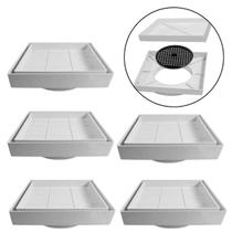 Ralo Invisível Oculto De Embutir Anti Inseto 15X15Cm 05 Un Ralo Invisível Oculto De Embutir Anti Inseto 15X15Cm 05 Un