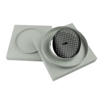 Ralo Invisivel Oculto Kit Completo Seca Piso 15x15 Claro Cód. 3921