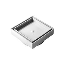 Ralo Invisível Oculto Seca Piso Porcelanato Inteligente 13cm x 13cm Branco Giofer Ralo Invisível Oculto Seca Piso Porcelanato Inteligente 13cm x 13cm Branco Giofer