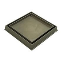 Ralo Invisível Rebaixado Adaptado Caixa Sifonada Bege 18cm