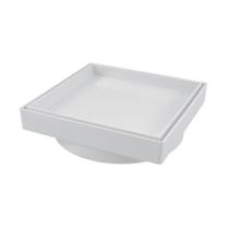 Ralo invisivel smart 10x10cm branco estrela