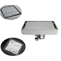 Ralo Invisível Tampa Oculta Aço Inox 304 Anti Odor 10x10cm