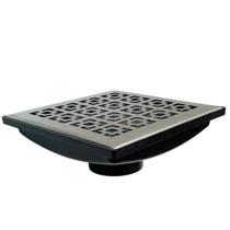 Ralo Jardim Quintal Inox Dubai 20x20 Saída 100mm e Tela