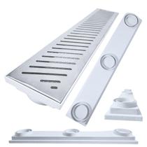 Ralo Laje Inox 304 15x80 Cocho Raso Branco Ideal Varanda Ralo Laje Inox 304 15x80 Cocho Raso Branco Ideal Varanda