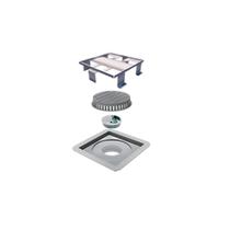 Ralo Linear 10 x10cm Elleve Square Tampa Oculta 7343 Ralo Linear 10 x10cm Elleve Square Tampa Oculta 7343