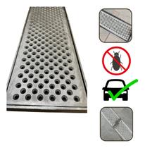 Ralo Linear 10x100 Coleta Agua Pluvial Grelha Alumínio ante inseto premium alta Qualidade suporta ve