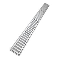 Ralo Linear 10x100 Para Piscina Com Aro De Fixação E Tela