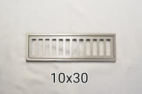 Ralo linear 10x30cm em aluminio -jr grelhas