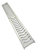 Ralo Linear 15x100 Anti Inseto Alumínio C/ Aro De Fixação Ralo Linear 15x100 Anti Inseto Alumínio C/ Aro De Fixação