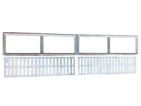 Ralo linear 15x100 cm em aluminio com tela anti-inseto - jr grelhas