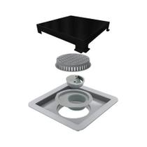 Ralo Linear 15x15 cm Square - Tampa Black Matte 4243 Elleve