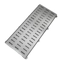 Ralo Linear 20xGrelha Pluvial 20x50 Inox 304 com Tela Anti Escorpião e Aro