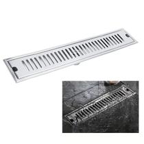 Ralo Linear 40cm Inox Banheiro Area Externa Anti Odor Anti Inseto Lavabo Piscina Quintal Higienico Resistente Ralo Linear 40cm Inox Banheiro Area Externa Anti Odor Anti Inseto Lavabo Piscina Quintal Higienico Resistente