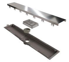 Ralo Linear 50cm Versatile C/ Tampa Inox Saída Central Ralo Linear 50cm Versatile C/ Tampa Inox Saída Central