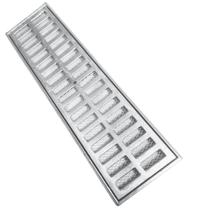 Ralo Linear 50cm x 15cm Parafuso com Caixilho e Tela