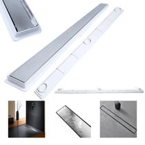 Ralo Linear 5x70 Inox Oculto Invisivel 2 em 1 Coletor Raso 3cm Banheiro Branco