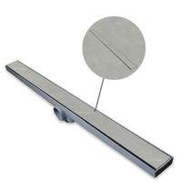 Ralo Linear 5x70 Invísivel Piso/Porcelanato Coletor Cinza Saída Baixa ou Sifonada Lateral 40mm