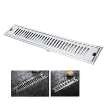 Ralo Linear 60cm Inox Banheiro Area Externa Anti Odor Anti Inseto Lavabo Quintal Jardim Seguro Resistente Ralo Linear 60cm Inox Banheiro Area Externa Anti Odor Anti Inseto Lavabo Quintal Jardim Seguro Resistente
