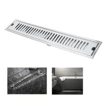 Ralo Linear 60Cm Inox Banheiro Area Externa Anti Odor Inseto Ralo Linear 60Cm Inox Banheiro Area Externa Anti Odor Inseto
