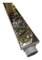 Ralo Linear 6x100 Sifonado, Grelha Inox Polido (2 Pç 6x50)