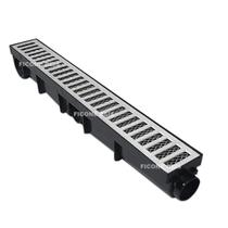 Ralo Linear 6x50 Alumínio com Tela Coletor Preto Sequencial Saídas de 40mm Borda Piscina