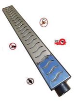 Ralo linear 6x50 Inox Aberta Coletora Preta e Tela
