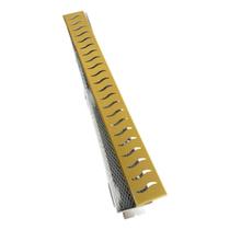 Ralo Linear 6x50 Inox Aberta Dourada Com Coletor Br + Tela