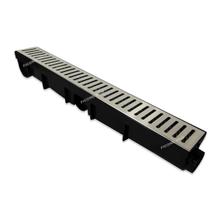 Ralo Linear 6x50 Inox modelo Tradicional com Tela Coletor Preto Sequencial Saídas de 40mm