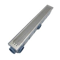 Ralo Linear 6x50 Inox Perfurado Quintal Coletor Cinza Ralo Linear 6x50 Inox Perfurado Quintal Coletor Cinza