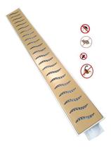 Ralo Linear 6x50cm Sifonado Grelha Inox Dourada Gold C/ Tela