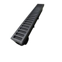 Ralo Linear 8x50 Alumínio Preto Fosco com Tela Anti Escorpião