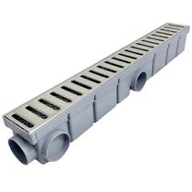 Ralo Linear Banheiro Inox 6x50 Anti Mau Cheiro com Tela