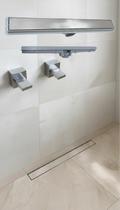 Ralo Linear Banheiro Invisível Cola Piso Inox 6x70 Ralo Linear Banheiro Invisível Cola Piso Inox 6x70