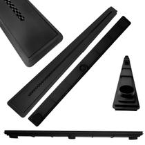 Ralo Linear Ciclope Preto Fosco 5cm x 70cm Coletor Raso 3cm