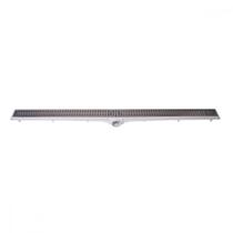 Ralo Linear Com Grelha Inox Luxo Estrela Com Sifao Removivel 5X100Cm