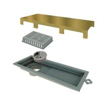 Ralo Linear com Tampa Inox 25 cm Gold Tiny 2921 Elleve