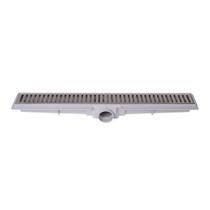 Ralo Linear Com Tampa Vazada Em Aço Inox Luxo 5cm X 100cm